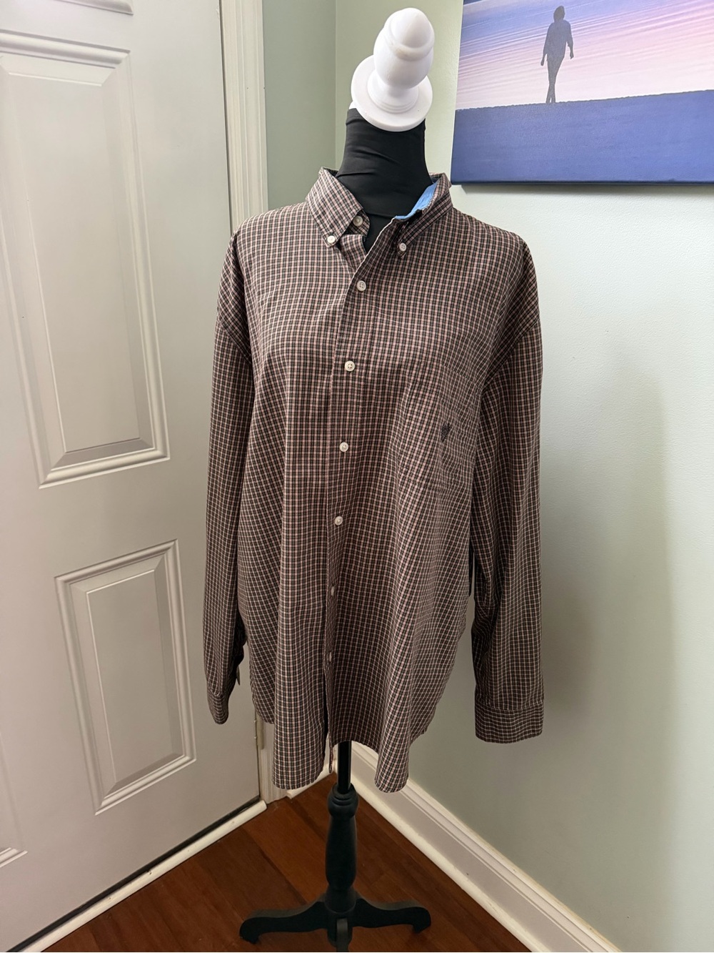 Men's Check Button-Down Shirt